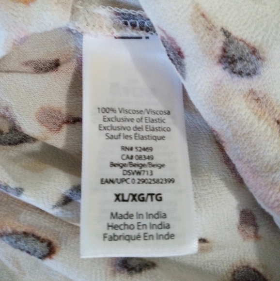 Sofia Vergara Dress XL Maxi Spotted Blousen Style Queen Anne Neckline  Travel - Picture 9 of 14